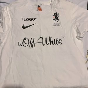 Men’s small, Off-White Nike Shirt.